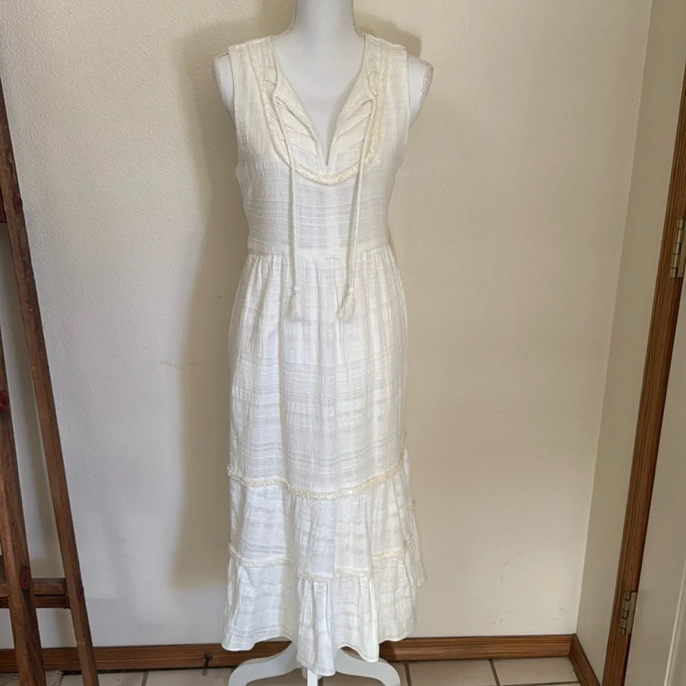 Anthropologie Greylin V-Neck Sleeveless Midi Dress - Picture 3 of 7
